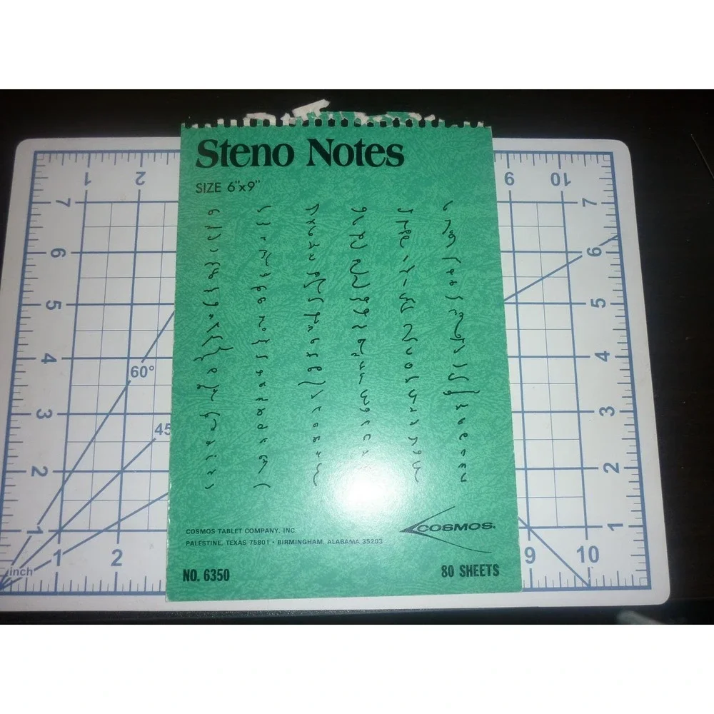 Vintage‎ Cosmos Steno Notes Pad Cover Shorthand Ephemera Texas Alabama 6x9